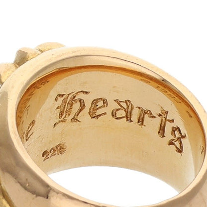 Chrome Hearts 22K Floral Cross Gold Ring Size JP 6
