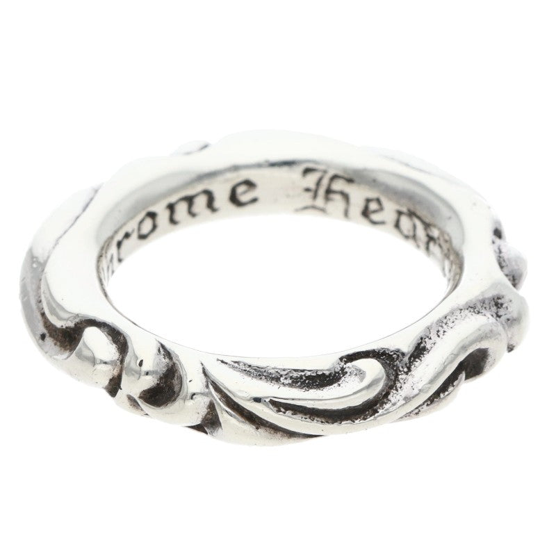 Chrome Hearts SCRL BAND Sterling Silver Ring Size ONE SIZE