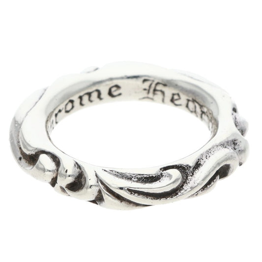 Chrome Hearts SCRL BAND Sterling Silver Ring Size ONE SIZE