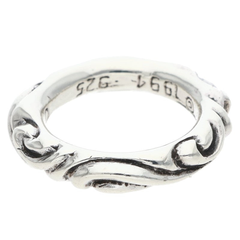 Chrome Hearts SCRL BAND Sterling Silver Ring Size ONE SIZE