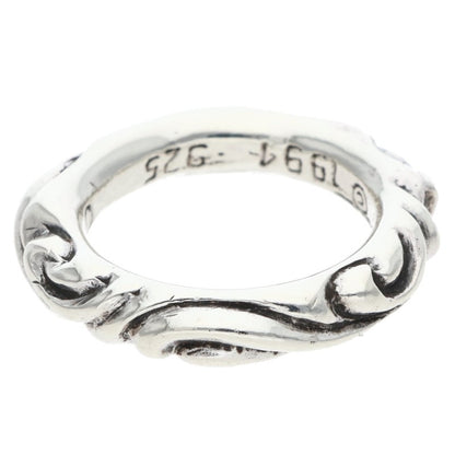 Chrome Hearts SCRL BAND Sterling Silver Ring Size ONE SIZE