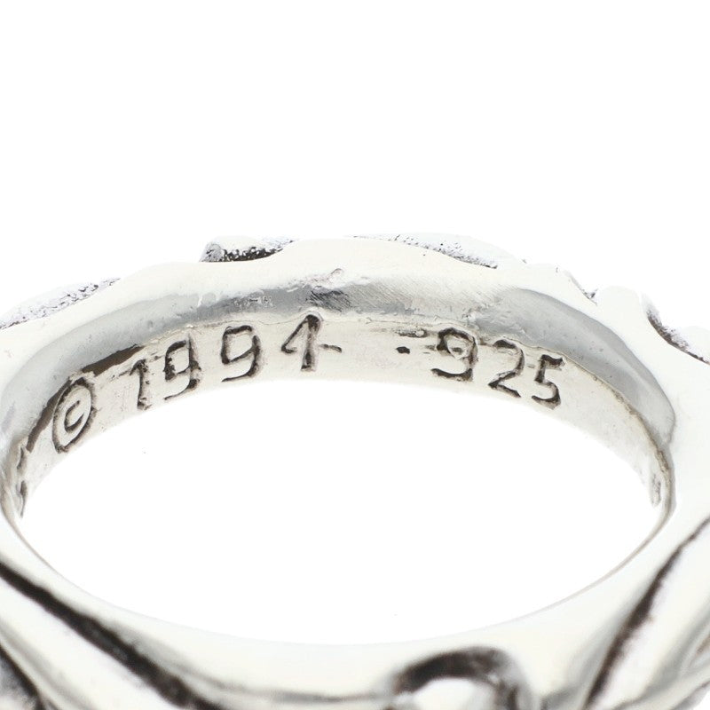 Chrome Hearts SCRL BAND Sterling Silver Ring Size ONE SIZE
