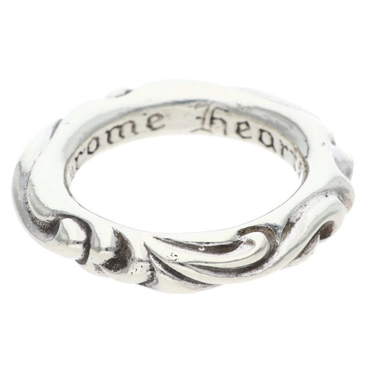Chrome Hearts SCRL BAND Sterling Silver Ring Size ONE SIZE