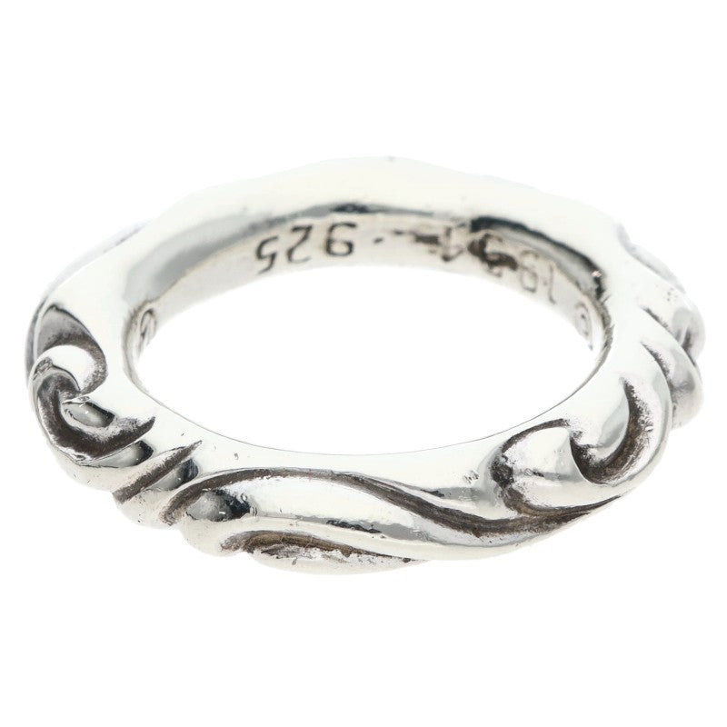 Chrome Hearts SCRL BAND Sterling Silver Ring Size US 6