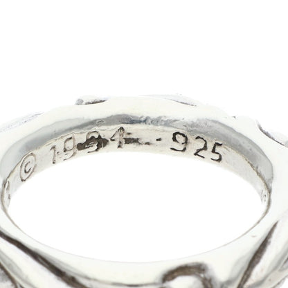 Chrome Hearts SCRL BAND Sterling Silver Ring Size US 6