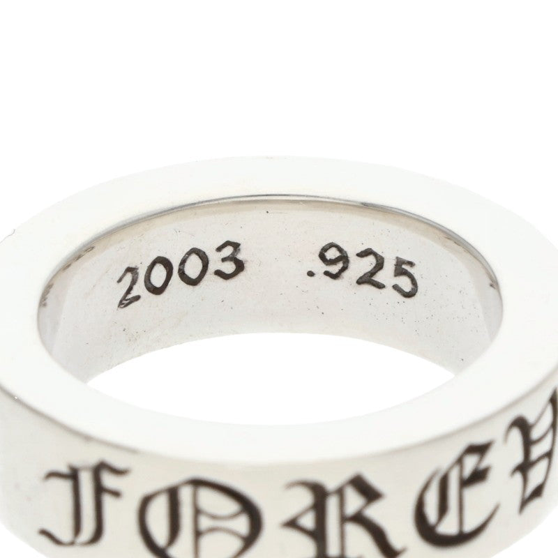 Chrome Hearts 6mm SPACER FOREVER Silver Ring Size ONE SIZE