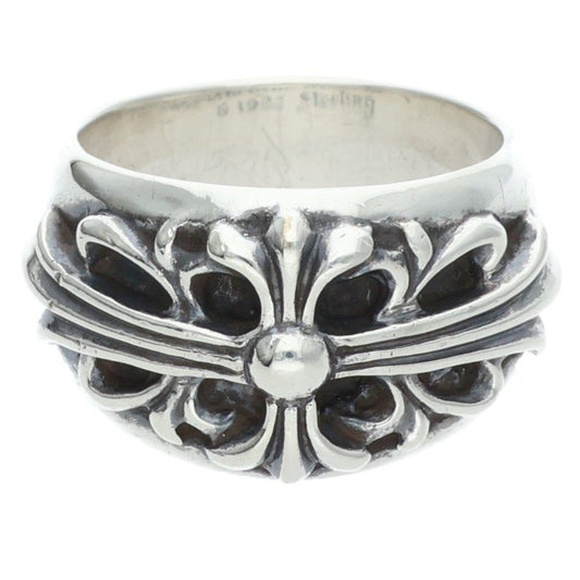 Chrome Hearts FLRL CRS Sterling Silver Ring Size ONE SIZE
