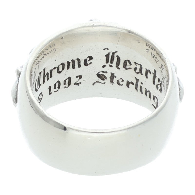 Chrome Hearts FLRL CRS Sterling Silver Ring Size ONE SIZE