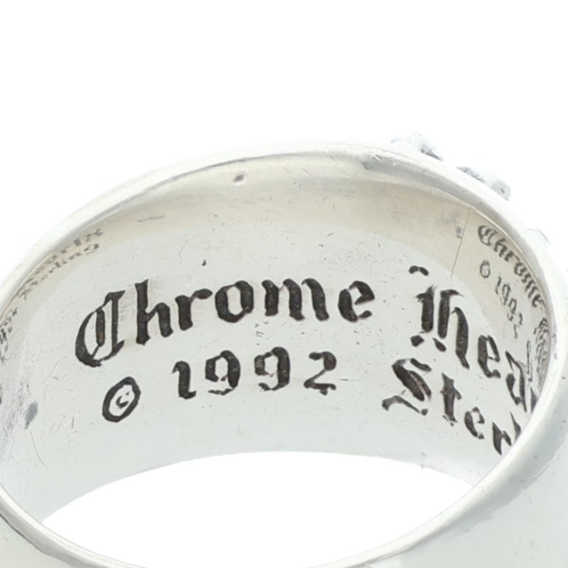 Chrome Hearts FLRL CRS Sterling Silver Ring Size ONE SIZE