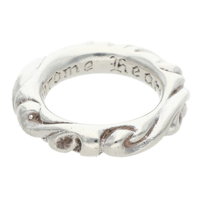 Chrome Hearts SCRL BAND Sterling Silver Ring Size ONE SIZE
