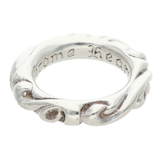 Chrome Hearts SCRL BAND Sterling Silver Ring Size ONE SIZE