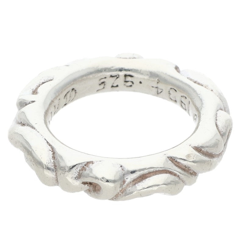 Chrome Hearts SCRL BAND Sterling Silver Ring Size ONE SIZE