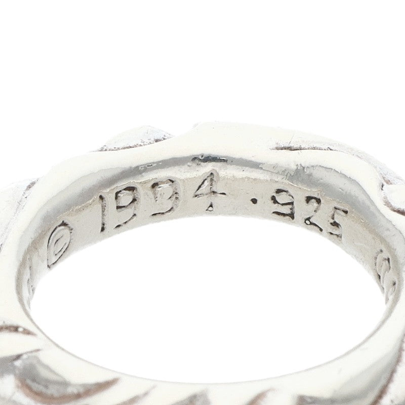 Chrome Hearts SCRL BAND Sterling Silver Ring Size ONE SIZE