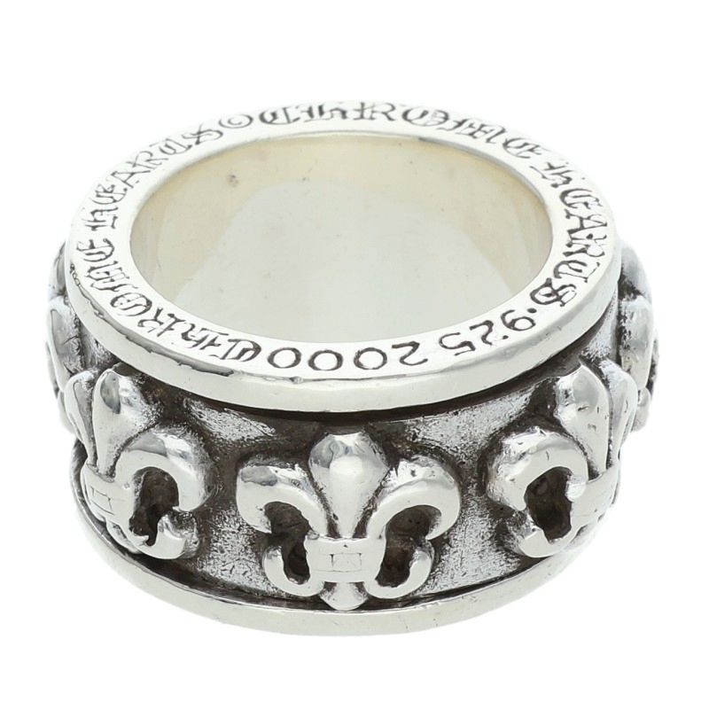Chrome Hearts RING SPINNER BS FLEUR Silver Size ONE SIZE