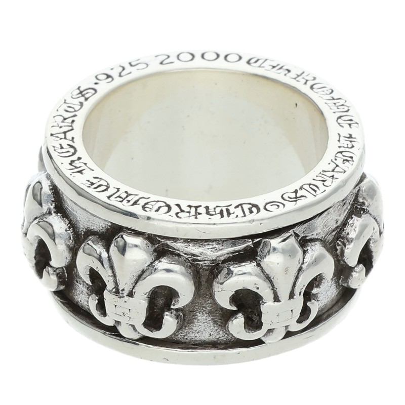 Chrome Hearts RING SPINNER BS FLEUR Silver Size ONE SIZE