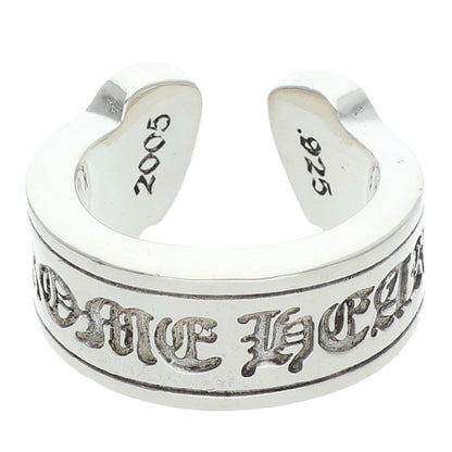 Chrome Hearts LG SCROLL LABEL Silver Ring Size US 5.5