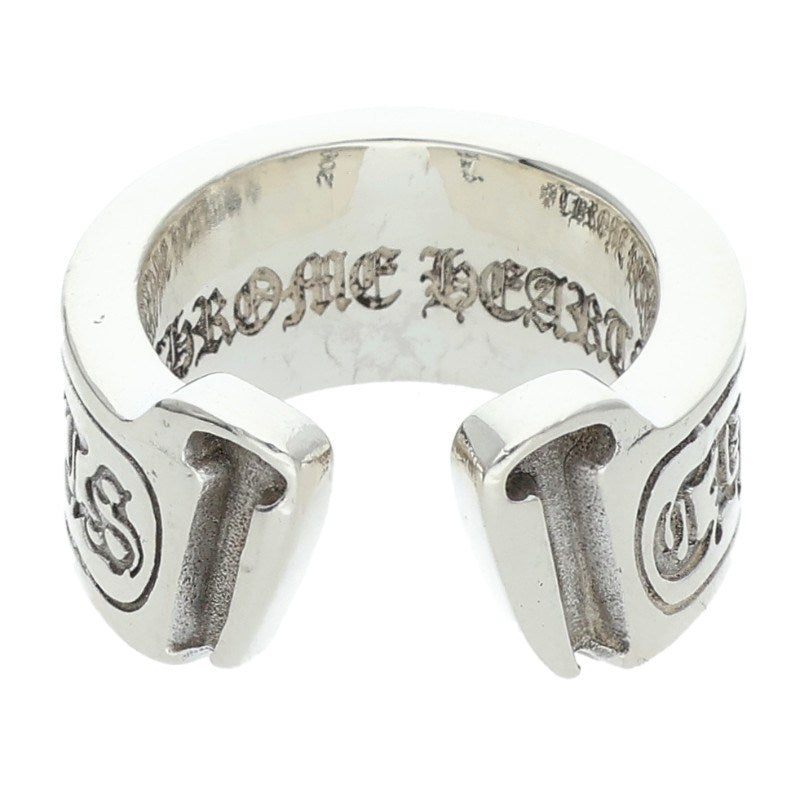 Chrome Hearts LG SCROLL LABEL Silver Ring Size US 5.5