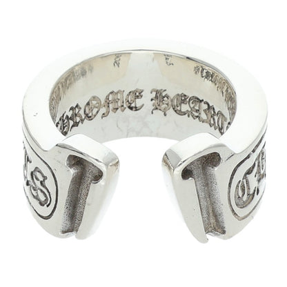Chrome Hearts LG SCROLL LABEL Silver Ring Size US 5.5