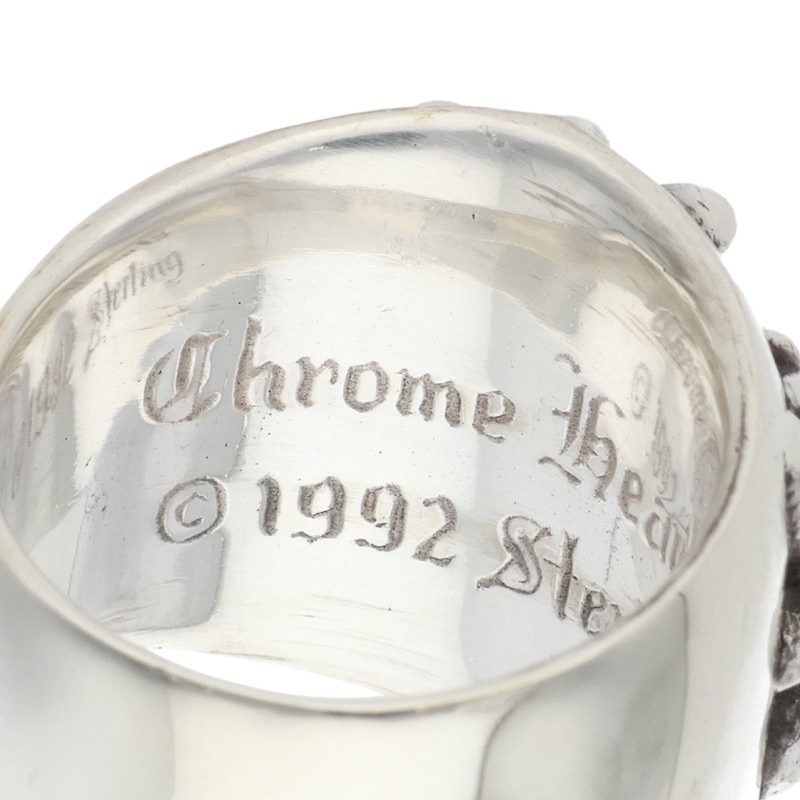 Chrome Hearts KEEPER Sterling Silver Ring Size ONE SIZE