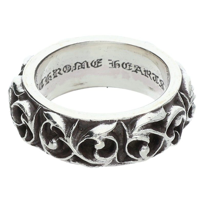 Chrome Hearts Eternity Vine Band Silver Ring Size US 8.5