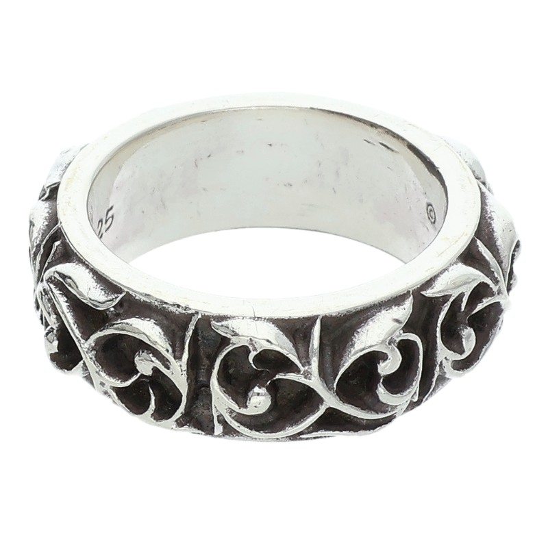 Chrome Hearts Eternity Vine Band Silver Ring Size US 8.5