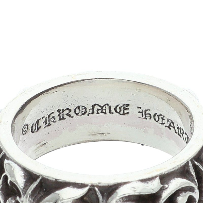 Chrome Hearts Eternity Vine Band Silver Ring Size US 8.5