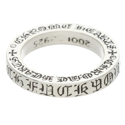 Chrome Hearts 3mm Spacer FUCKYOU Silver Ring Size US 4.5