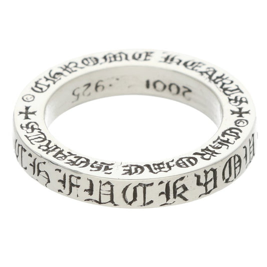 Chrome Hearts 3mm Spacer FUCKYOU Silver Ring Size ONE SIZE