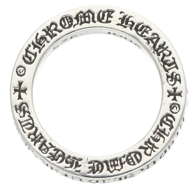 Chrome Hearts 3mm Spacer FUCKYOU Silver Ring Size US 4.5