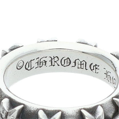 Chrome Hearts STAR BAND 925 Silver Ring Size ONE SIZE