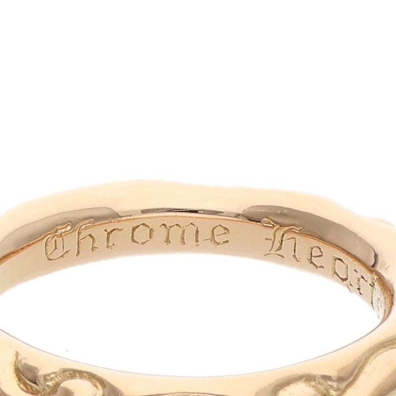 Chrome Hearts 22K Scroll Band Gold Ring Size ONE SIZE
