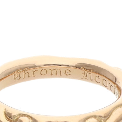 Chrome Hearts 22K Scroll Band Gold Ring Size ONE SIZE