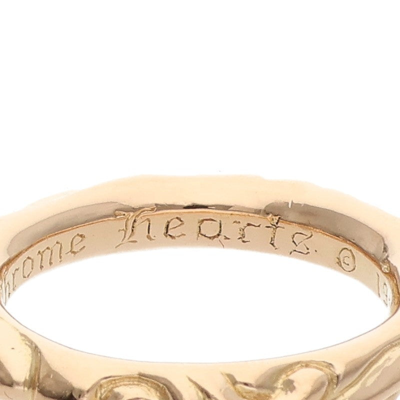 Chrome Hearts 22K Scroll Band Gold Ring Size ONE SIZE