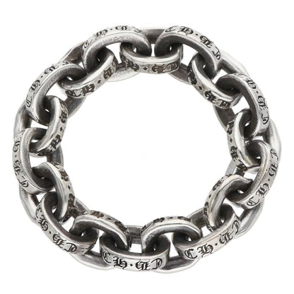 Chrome Hearts PAPER CHAIN RING 925 Silver Ring Size ONE SIZE