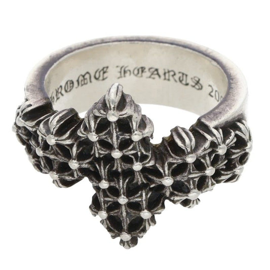 Chrome Hearts CEMETERY POINTS P D Silver Ring Size ONE SIZE