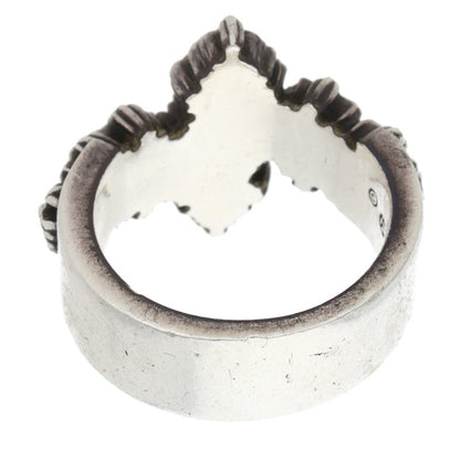 Chrome Hearts CEMETERY POINTS P D Silver Ring Size ONE SIZE