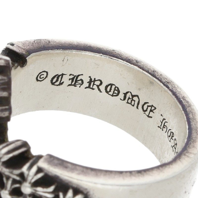 Chrome Hearts CEMETERY POINTS P D Silver Ring Size ONE SIZE