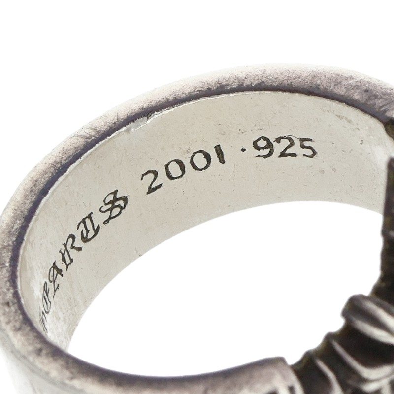Chrome Hearts CEMETERY POINTS P D Silver Ring Size ONE SIZE