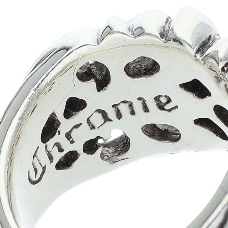 Chrome Hearts K&T Silver Ring Size ONE SIZE