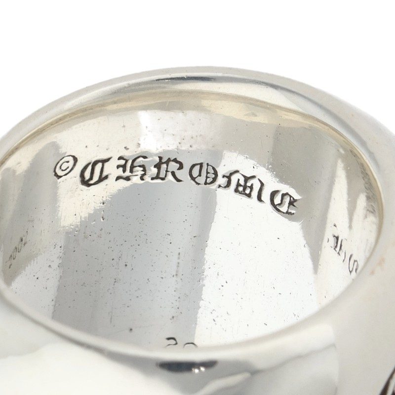 Chrome Hearts CLASSIC OVAL Cross Silver Ring Size ONE SIZE