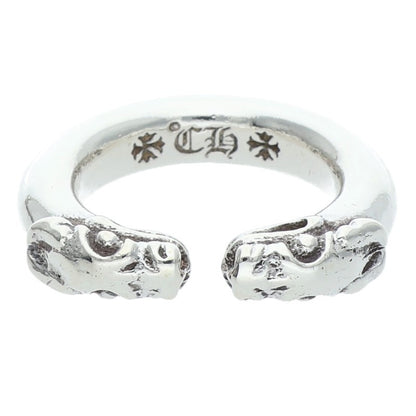 Chrome Hearts DOUBLE DOG RING Silver Size ONE SIZE