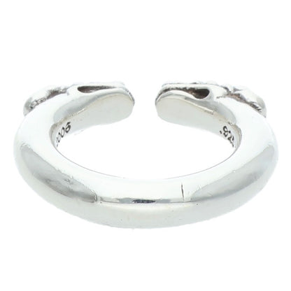 Chrome Hearts DOUBLE DOG RING Silver Size ONE SIZE