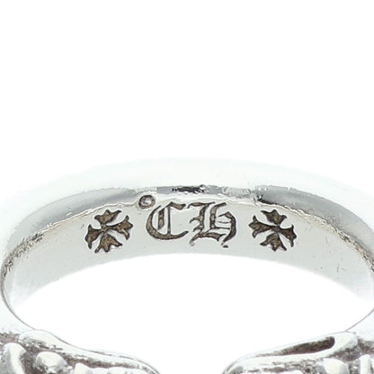Chrome Hearts DOUBLE DOG RING Silver Size ONE SIZE