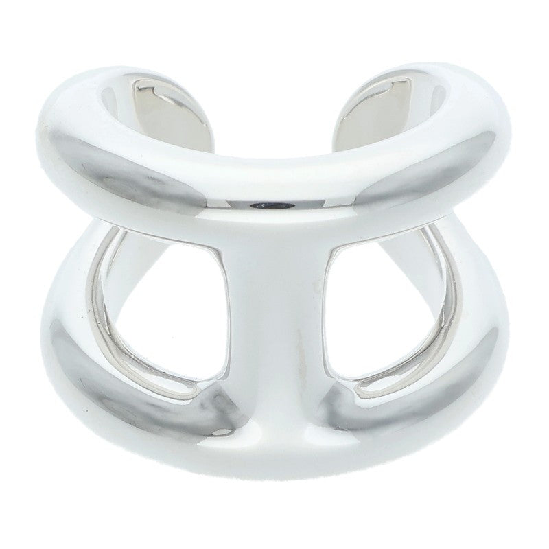 HERMES Osmose GM Silver Ring Size ONE SIZE