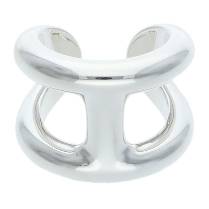 HERMES Osmose GM Silver Ring Size ONE SIZE