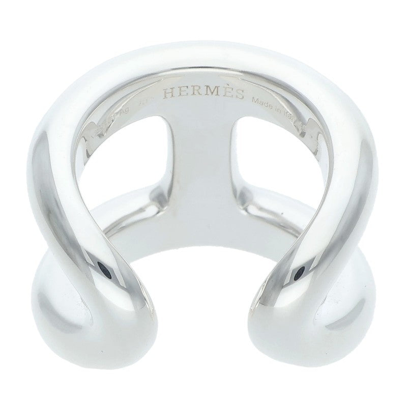 HERMES Osmose GM Silver Ring Size ONE SIZE