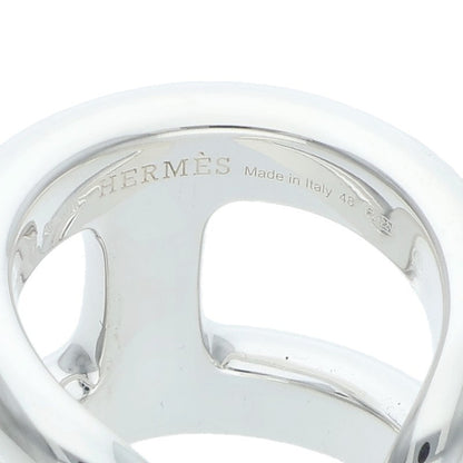 HERMES Osmose GM Silver Ring Size ONE SIZE