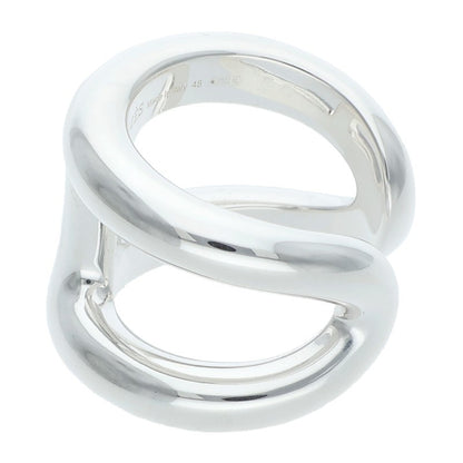 HERMES Osmose GM Silver Ring Size ONE SIZE