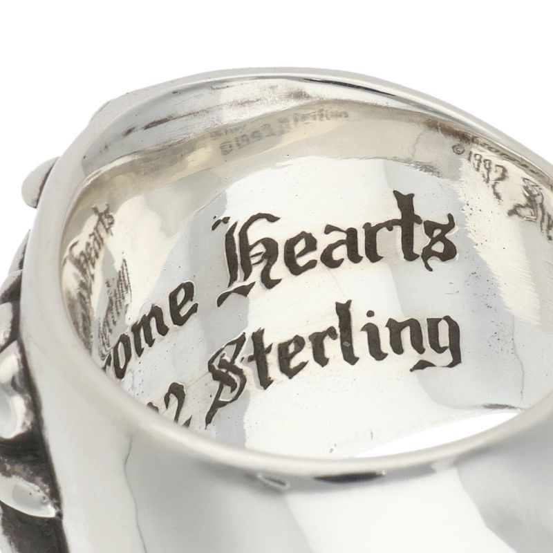 Chrome Hearts KEEPER Sterling Silver Ring Size ONE SIZE