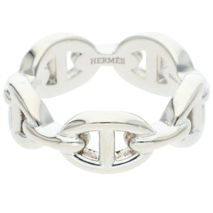 HERMES Chaine d'Ancre Enchainee PM Silver Ring Size ONE SIZE